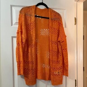 Amazon Orange Women's Knit Cardigan